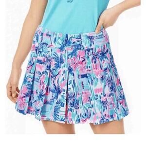 NWT Lilly Pulitzer Luxletic Frazer Short Pleated Tennis Golf Shorts Size 8